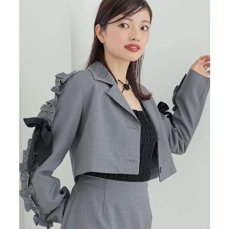 ブローチセットホイップフリルジャケット | MAJESTIC LEGON  | 詳細画像10 