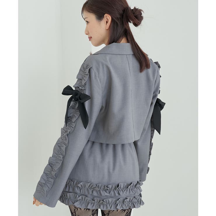 ブローチセットホイップフリルジャケット | MAJESTIC LEGON  | 詳細画像11 