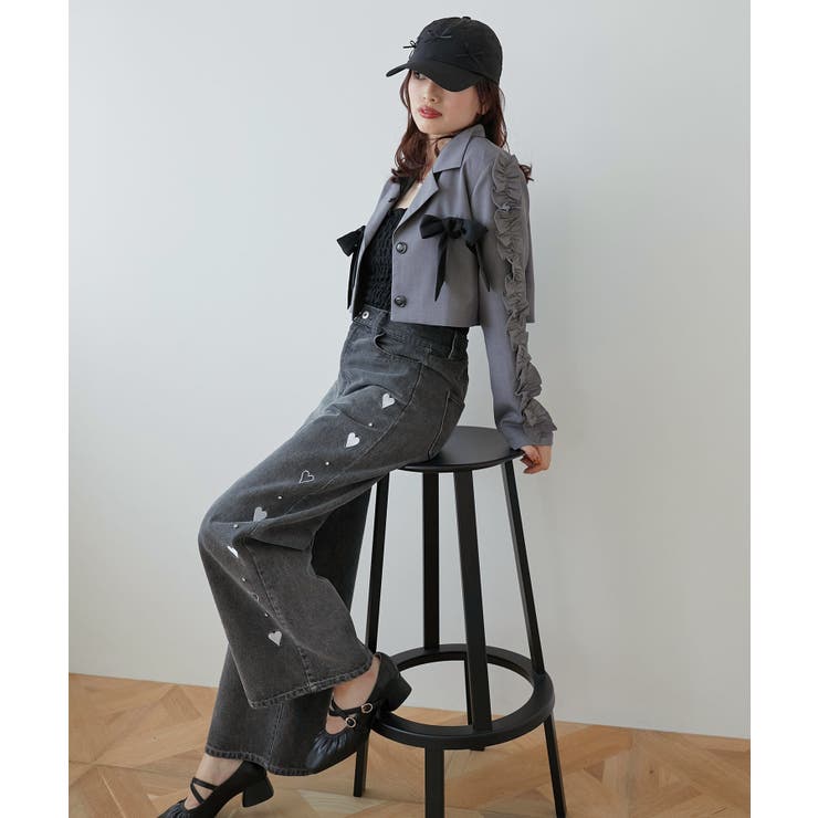 ブローチセットホイップフリルジャケット | MAJESTIC LEGON  | 詳細画像12 