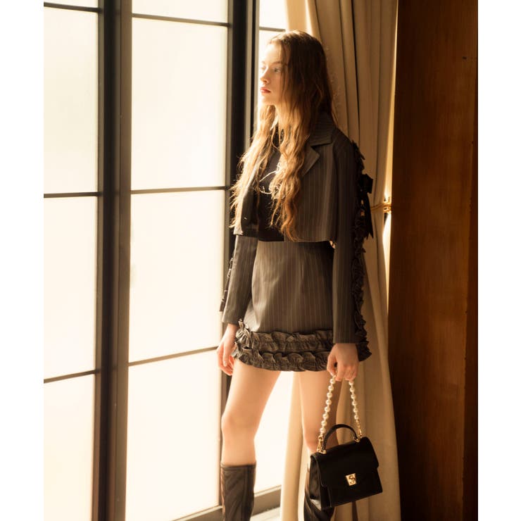 ブローチセットホイップフリルジャケット | MAJESTIC LEGON  | 詳細画像16 