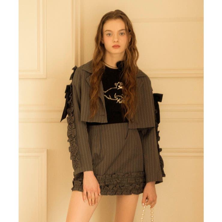 ブローチセットホイップフリルジャケット | MAJESTIC LEGON  | 詳細画像17 