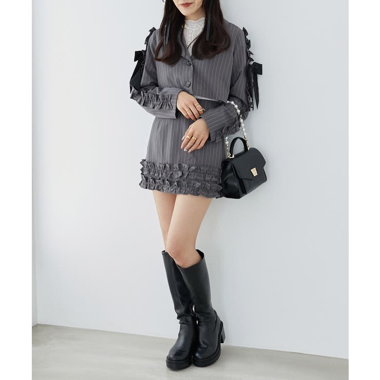 ブローチセットホイップフリルジャケット | MAJESTIC LEGON  | 詳細画像23 