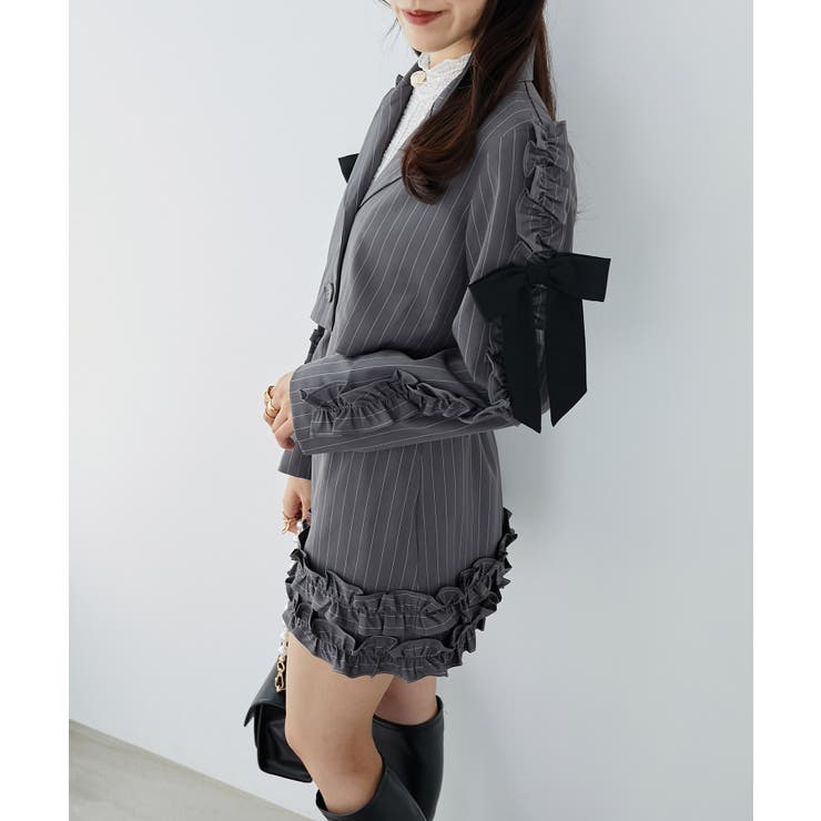 ブローチセットホイップフリルジャケット | MAJESTIC LEGON  | 詳細画像26 