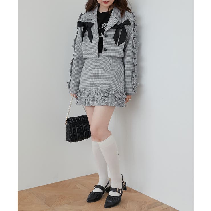 ブローチセットホイップフリルジャケット | MAJESTIC LEGON  | 詳細画像29 