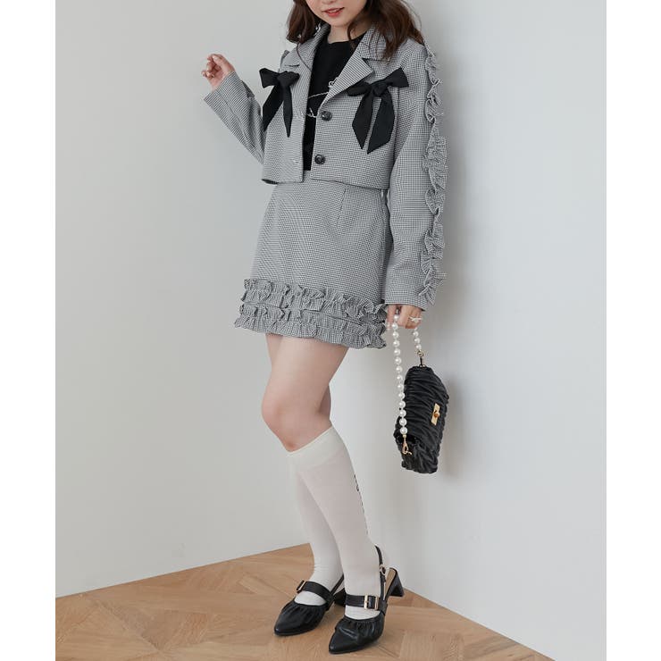 ブローチセットホイップフリルジャケット | MAJESTIC LEGON  | 詳細画像31 