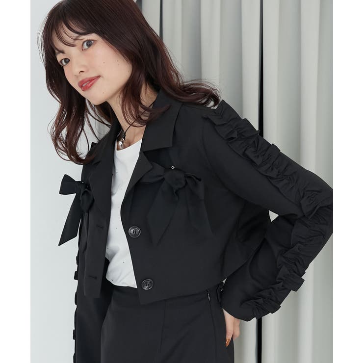 ブローチセットホイップフリルジャケット | MAJESTIC LEGON  | 詳細画像44 