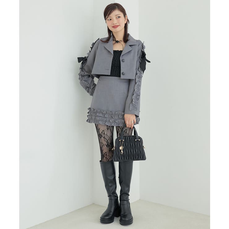 ブローチセットホイップフリルジャケット | MAJESTIC LEGON  | 詳細画像6 