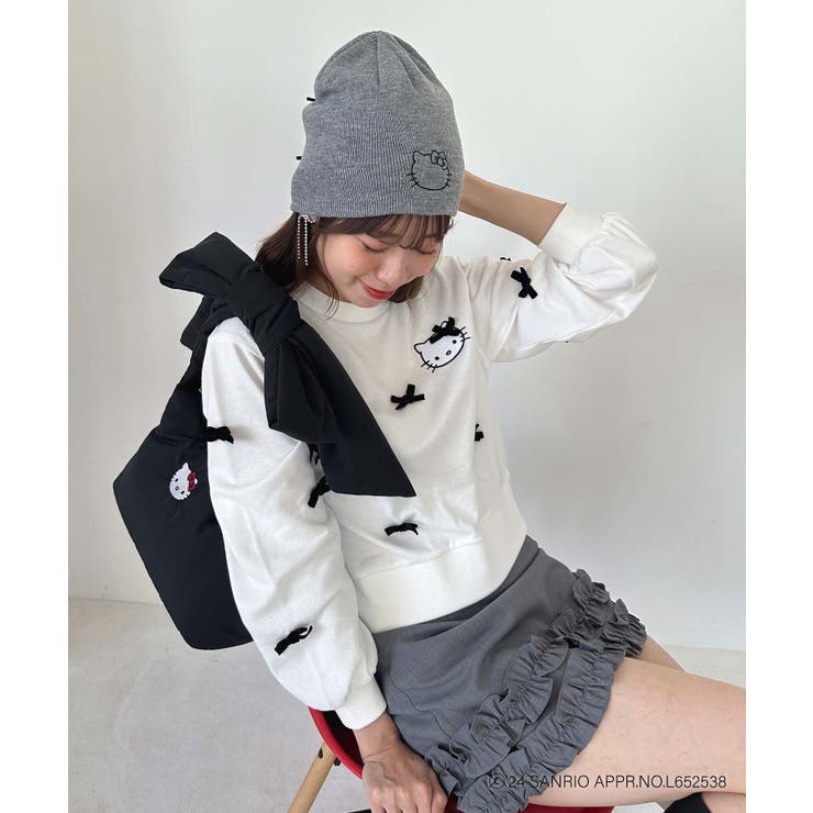 ハローキティ プチリボンニットCAP | MAJESTIC LEGON  | 詳細画像14 