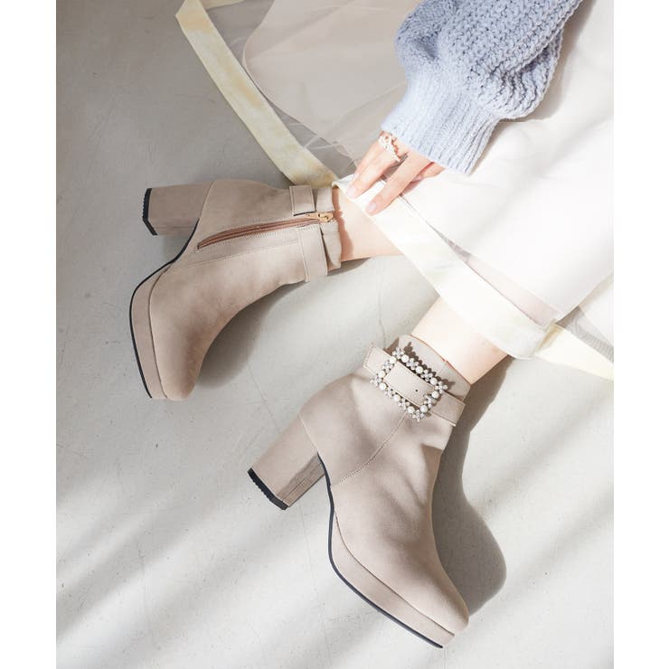 パールビジューバックルブーツ | MAJESTIC LEGON  | 詳細画像1 