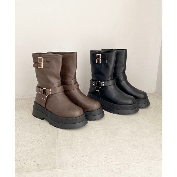 ブラウン柄 | エンジニアショートブーツ | MAJESTIC LEGON 