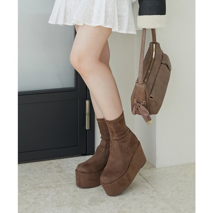 厚底ストレッチショートブーツ | MAJESTIC LEGON  | 詳細画像11 