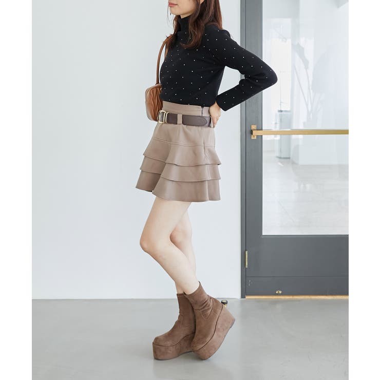 厚底ストレッチショートブーツ | MAJESTIC LEGON  | 詳細画像13 