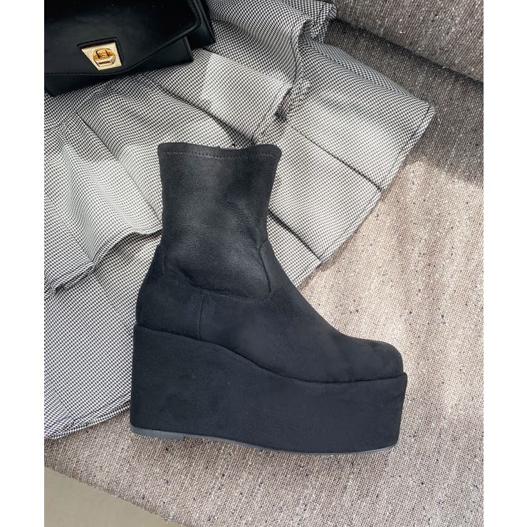 厚底ストレッチショートブーツ | MAJESTIC LEGON  | 詳細画像24 