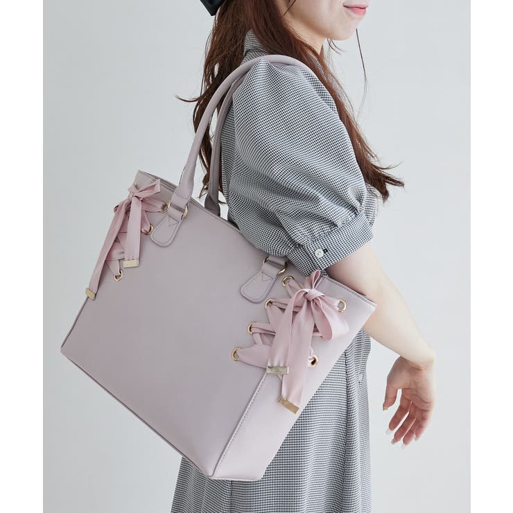 サイドレースアップトート | MAJESTIC LEGON  | 詳細画像12 