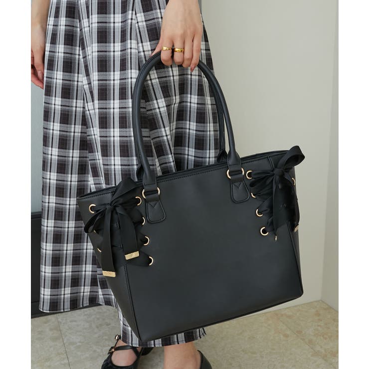 サイドレースアップトート | MAJESTIC LEGON  | 詳細画像17 