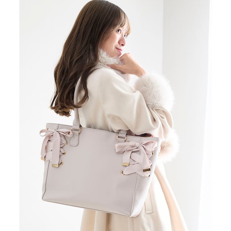 サイドレースアップトート | MAJESTIC LEGON  | 詳細画像3 