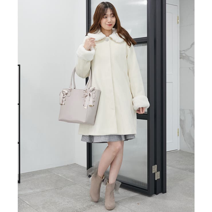 サイドレースアップトート | MAJESTIC LEGON  | 詳細画像5 