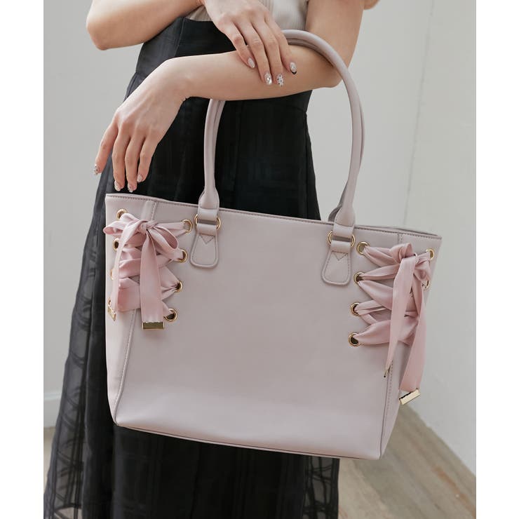 サイドレースアップトート | MAJESTIC LEGON  | 詳細画像9 