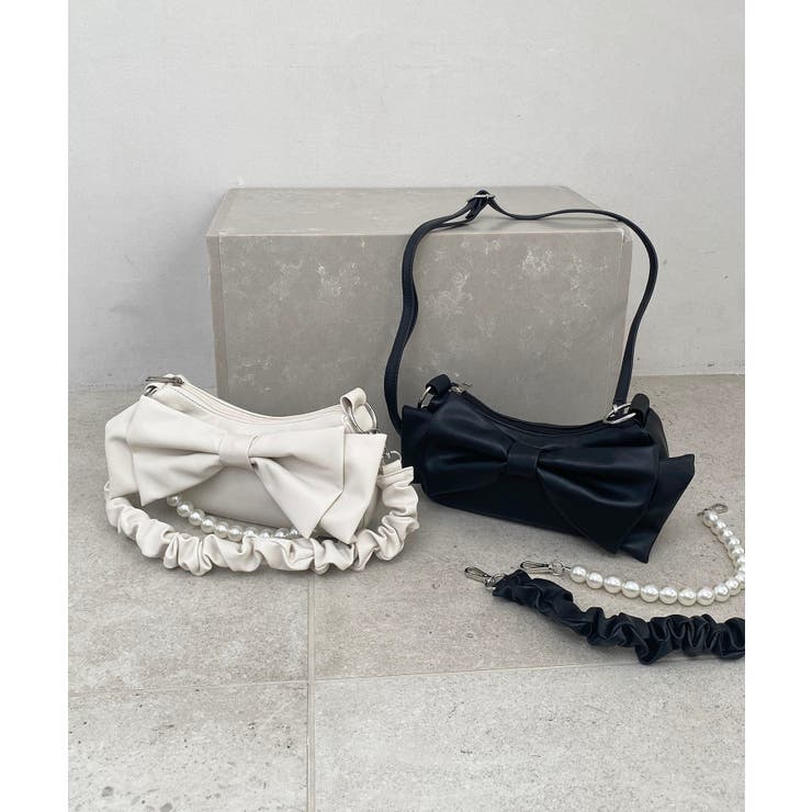 アイボリー | マルチWAYショルダーリボンバッグ | MAJESTIC LEGON 