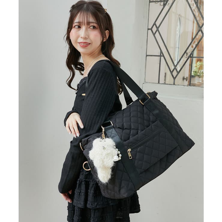 ◇キルティングトラベルボストン[品番：CTYW0004420]｜MAJESTIC LEGON