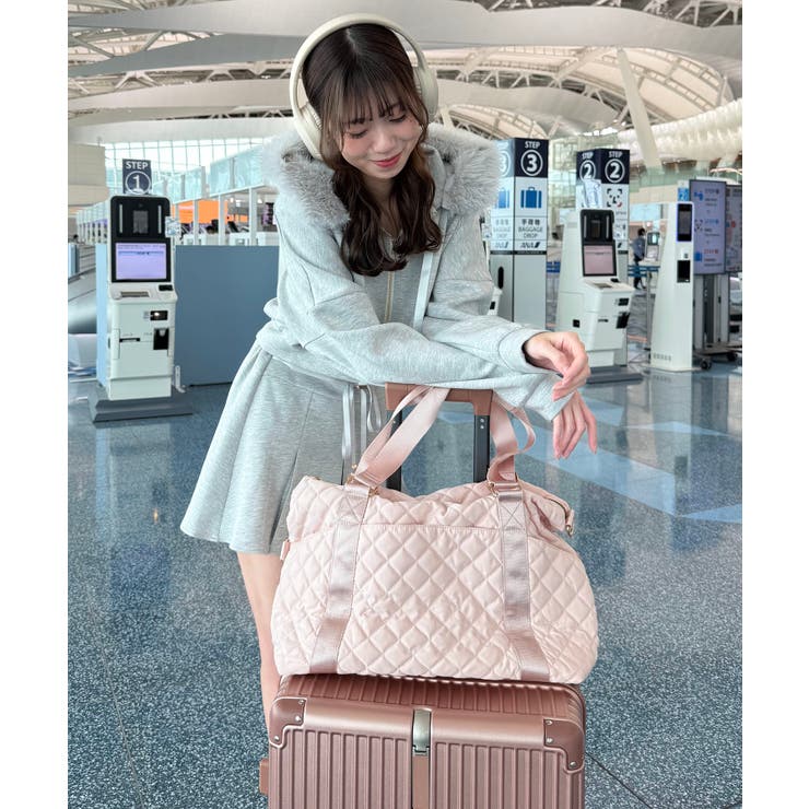 ｌOUNIE　キルティングボストンバック　シルバー未使用 MAJESTIC LEGON｜キルティングトラベルボストン | Rakuten Fashion