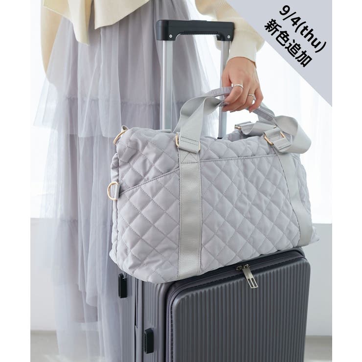 ◇キルティングトラベルボストン[品番：CTYW0004420]｜MAJESTIC LEGON