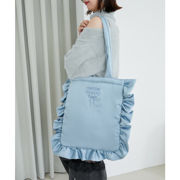 サテンフリルロゴトート | MAJESTIC LEGON  | 詳細画像7 