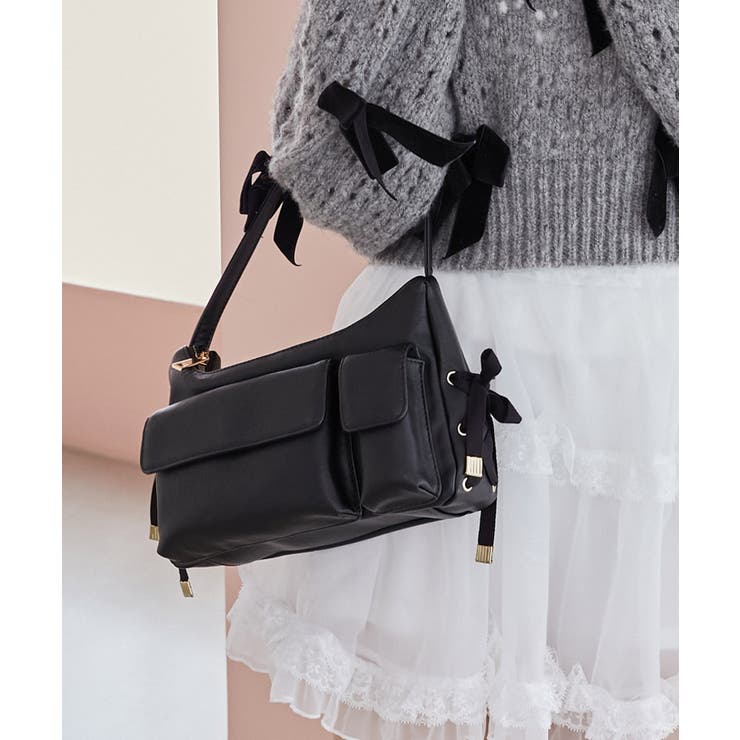 ブラック | アンニュイレースアップバッグ | MAJESTIC LEGON 