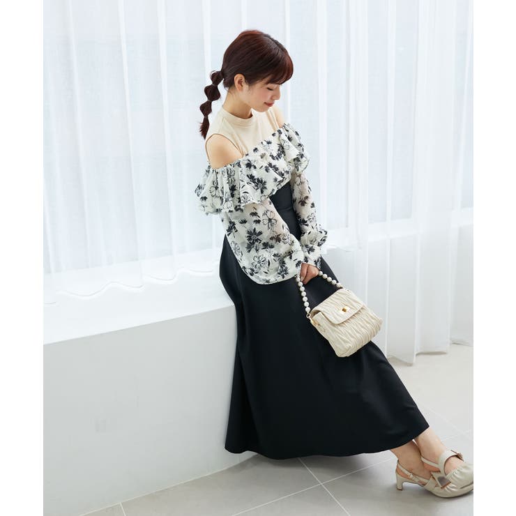 ウエストきゅっとフリルワンピース | MAJESTIC LEGON  | 詳細画像32 