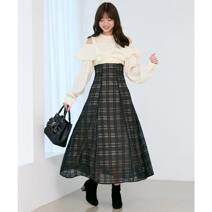 ウエストきゅっとフリルワンピース | MAJESTIC LEGON  | 詳細画像4 