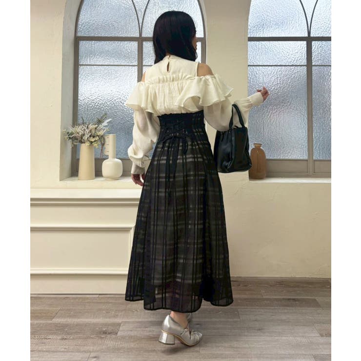 ウエストきゅっとフリルワンピース | MAJESTIC LEGON  | 詳細画像42 