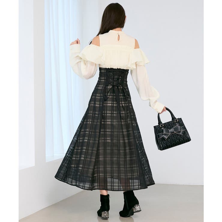 ウエストきゅっとフリルワンピース | MAJESTIC LEGON  | 詳細画像6 