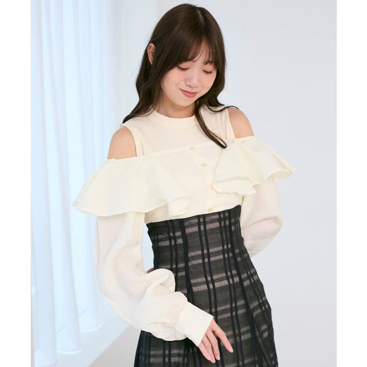 ウエストきゅっとフリルワンピース | MAJESTIC LEGON  | 詳細画像7 