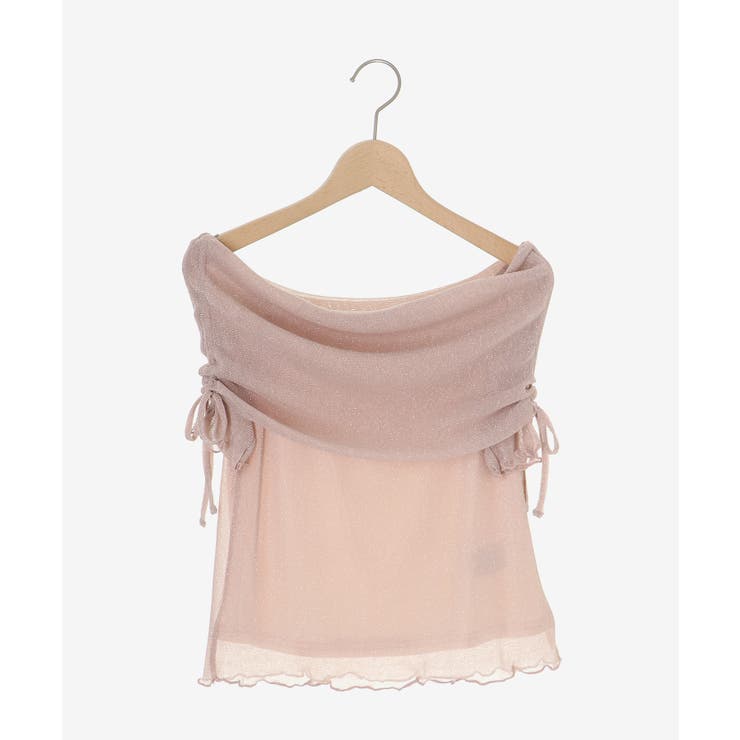 ∞ラメチュールオフショル半袖トップス | MAJESTIC LEGON  | 詳細画像44 