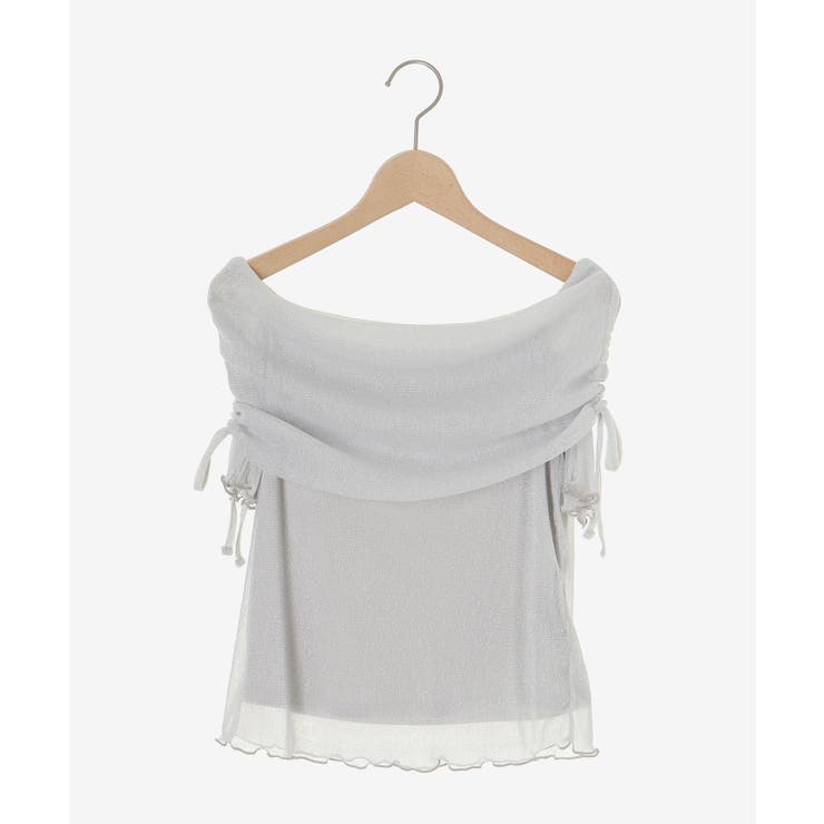 ∞ラメチュールオフショル半袖トップス | MAJESTIC LEGON  | 詳細画像45 