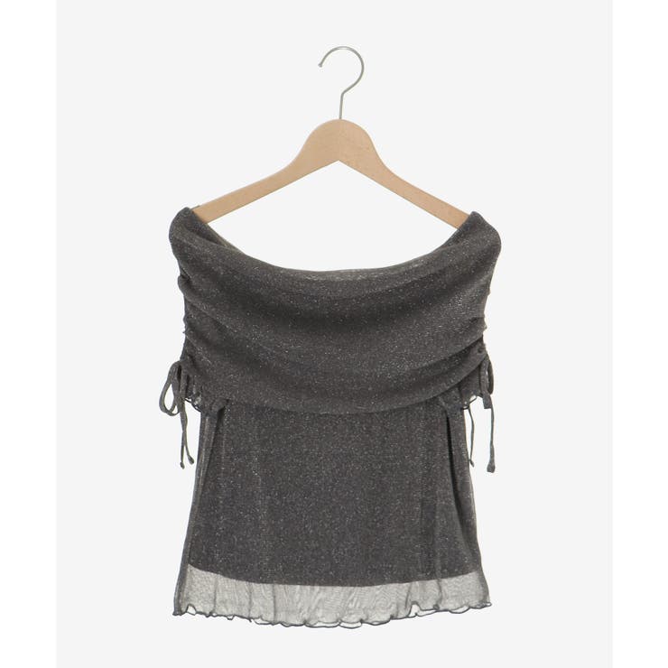 ∞ラメチュールオフショル半袖トップス | MAJESTIC LEGON  | 詳細画像46 