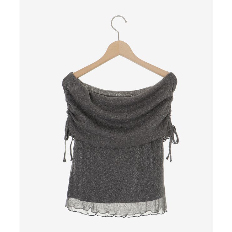 ∞ラメチュールオフショル半袖トップス | MAJESTIC LEGON  | 詳細画像47 