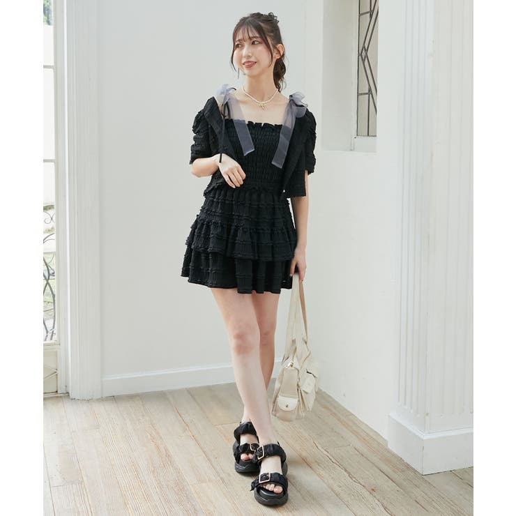 カップ付ダブルリボンキャミソール | MAJESTIC LEGON  | 詳細画像13 