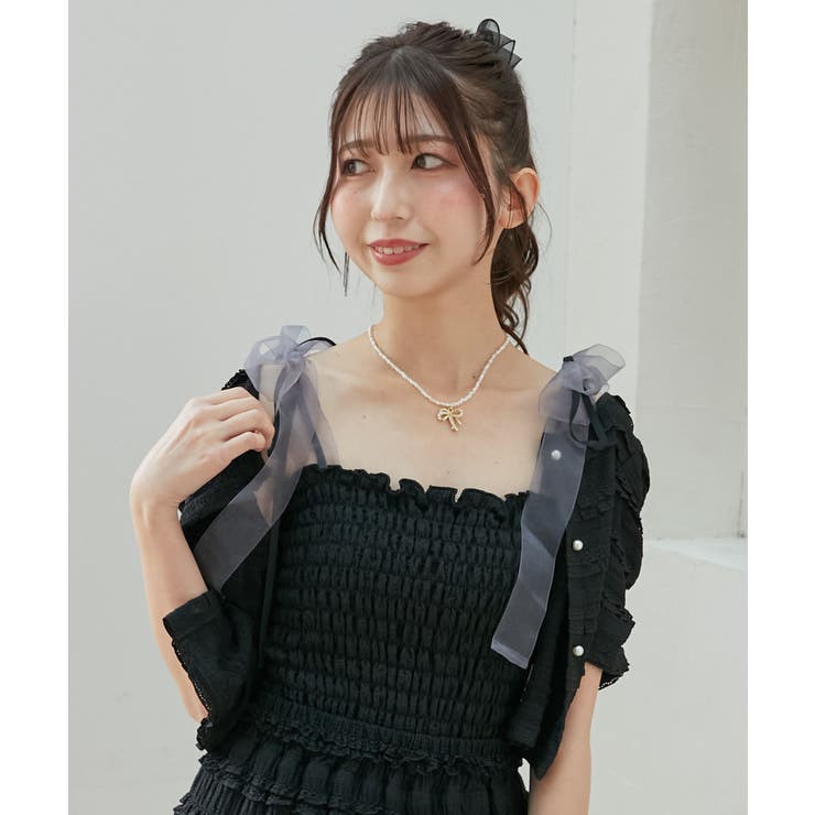 カップ付ダブルリボンキャミソール | MAJESTIC LEGON  | 詳細画像16 