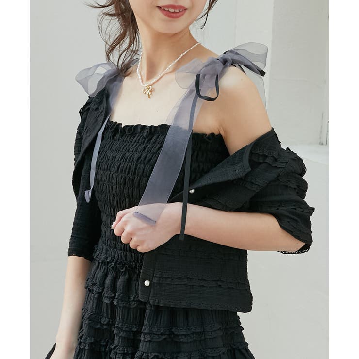 カップ付ダブルリボンキャミソール | MAJESTIC LEGON  | 詳細画像17 