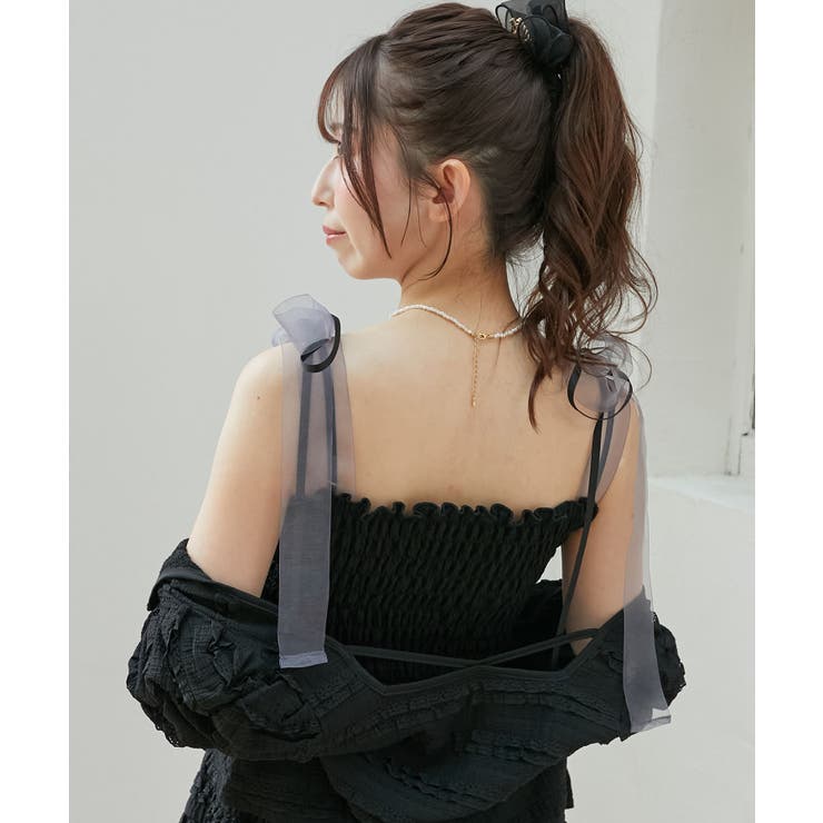 カップ付ダブルリボンキャミソール | MAJESTIC LEGON  | 詳細画像18 