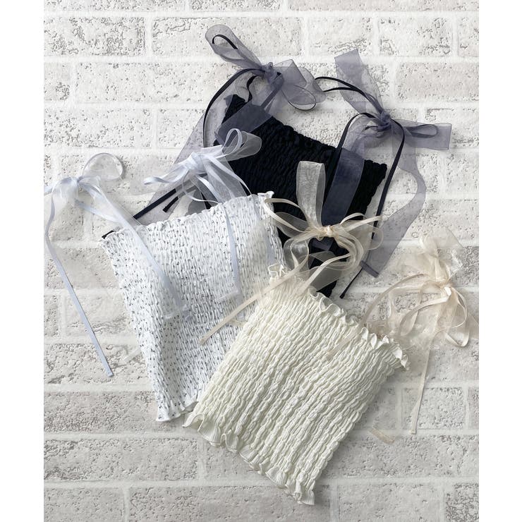 カップ付ダブルリボンキャミソール | MAJESTIC LEGON  | 詳細画像20 