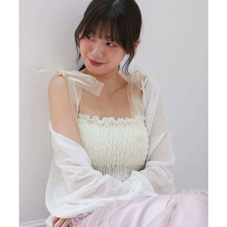 カップ付ダブルリボンキャミソール | MAJESTIC LEGON  | 詳細画像5 