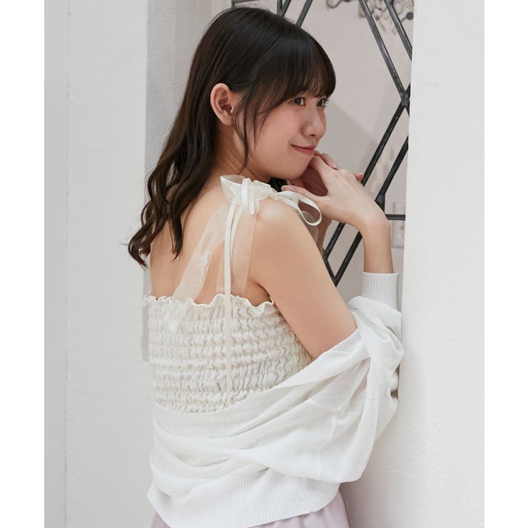 カップ付ダブルリボンキャミソール | MAJESTIC LEGON  | 詳細画像6 