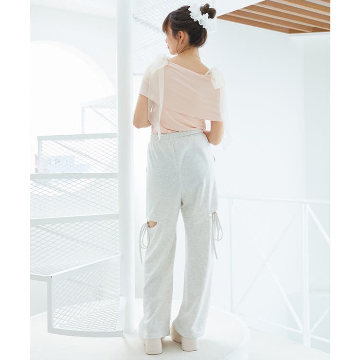 肩リボンオフショルカットトップス | MAJESTIC LEGON  | 詳細画像12 