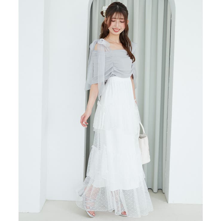 肩リボンオフショルカットトップス | MAJESTIC LEGON  | 詳細画像18 