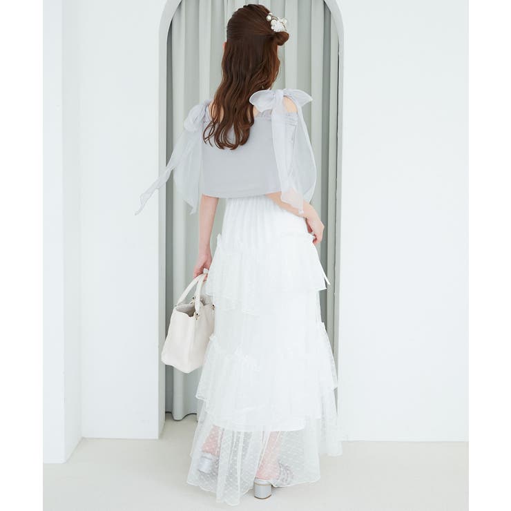 肩リボンオフショルカットトップス | MAJESTIC LEGON  | 詳細画像19 