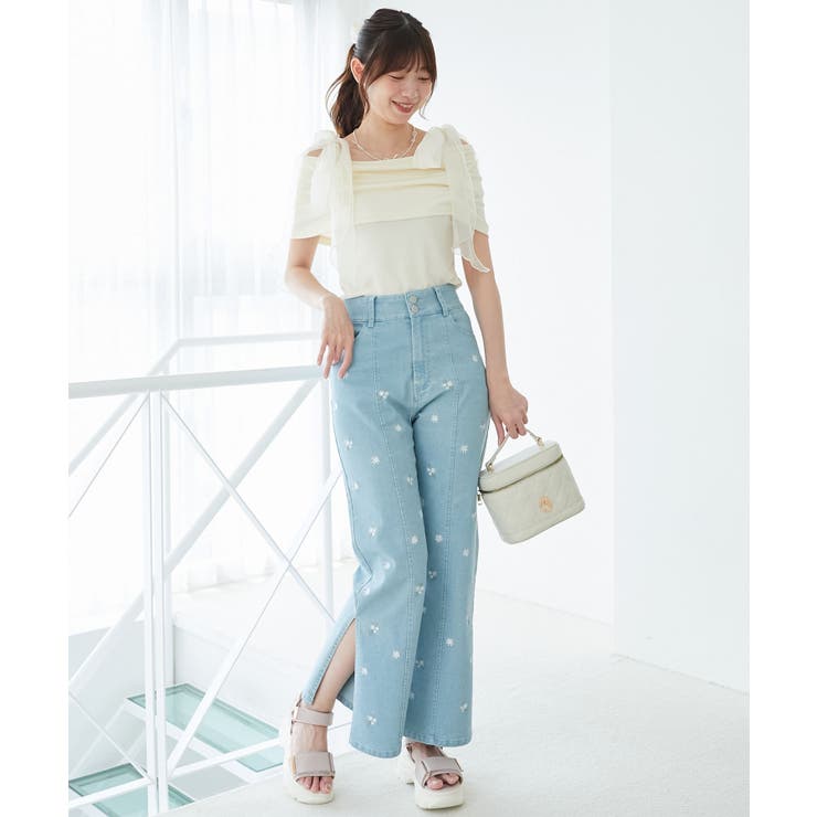 肩リボンオフショルカットトップス | MAJESTIC LEGON  | 詳細画像2 