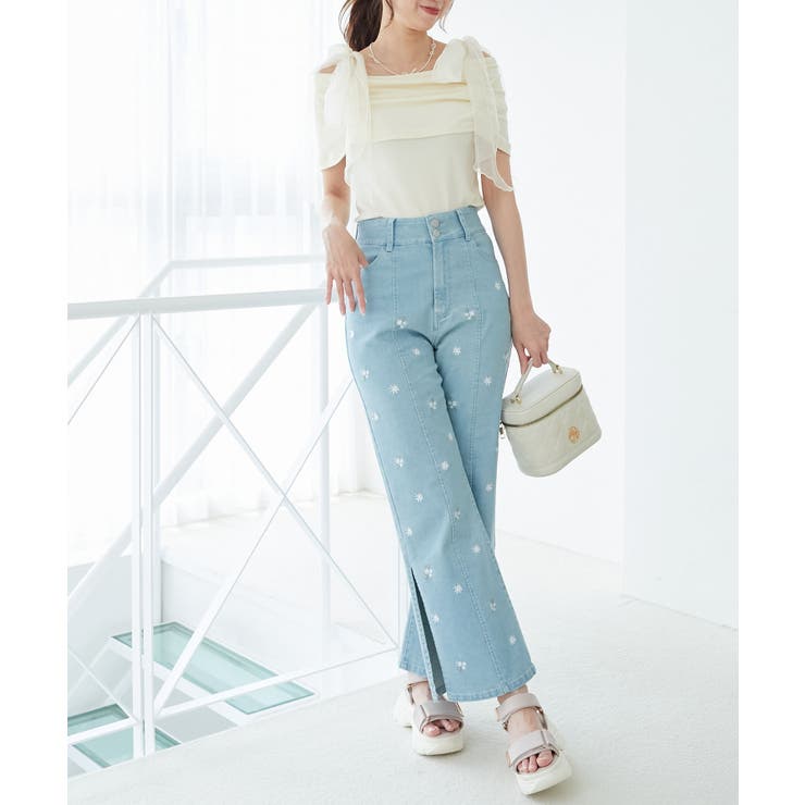 肩リボンオフショルカットトップス | MAJESTIC LEGON  | 詳細画像3 