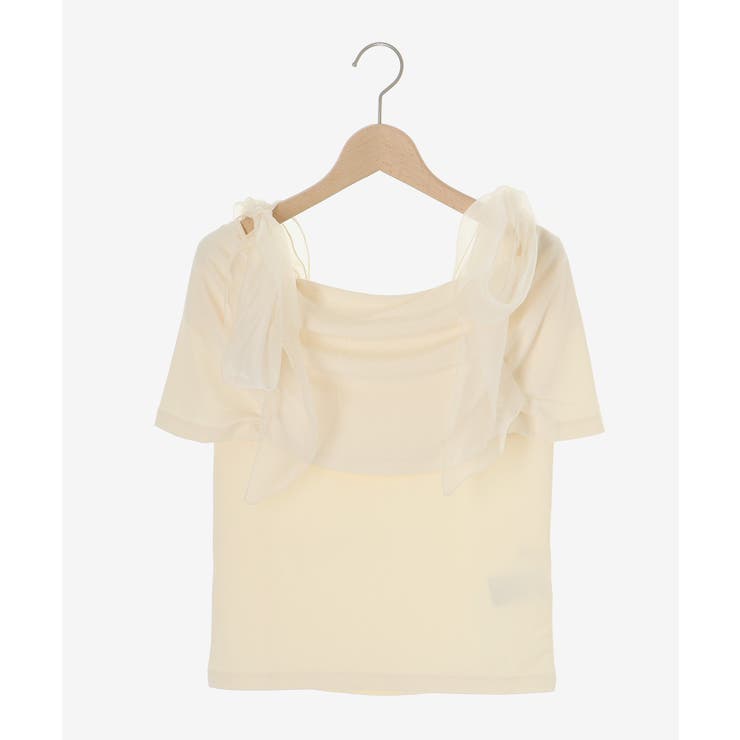 肩リボンオフショルカットトップス | MAJESTIC LEGON  | 詳細画像31 